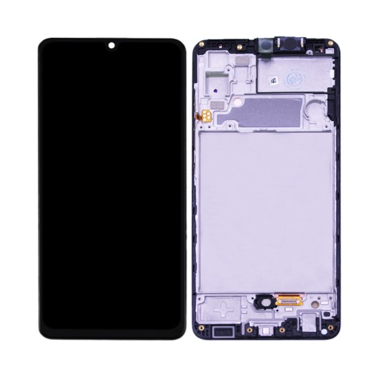 Touch+Display+Frame Samsung Galaxy A32 4G 2021/A325 Service Pack Preto